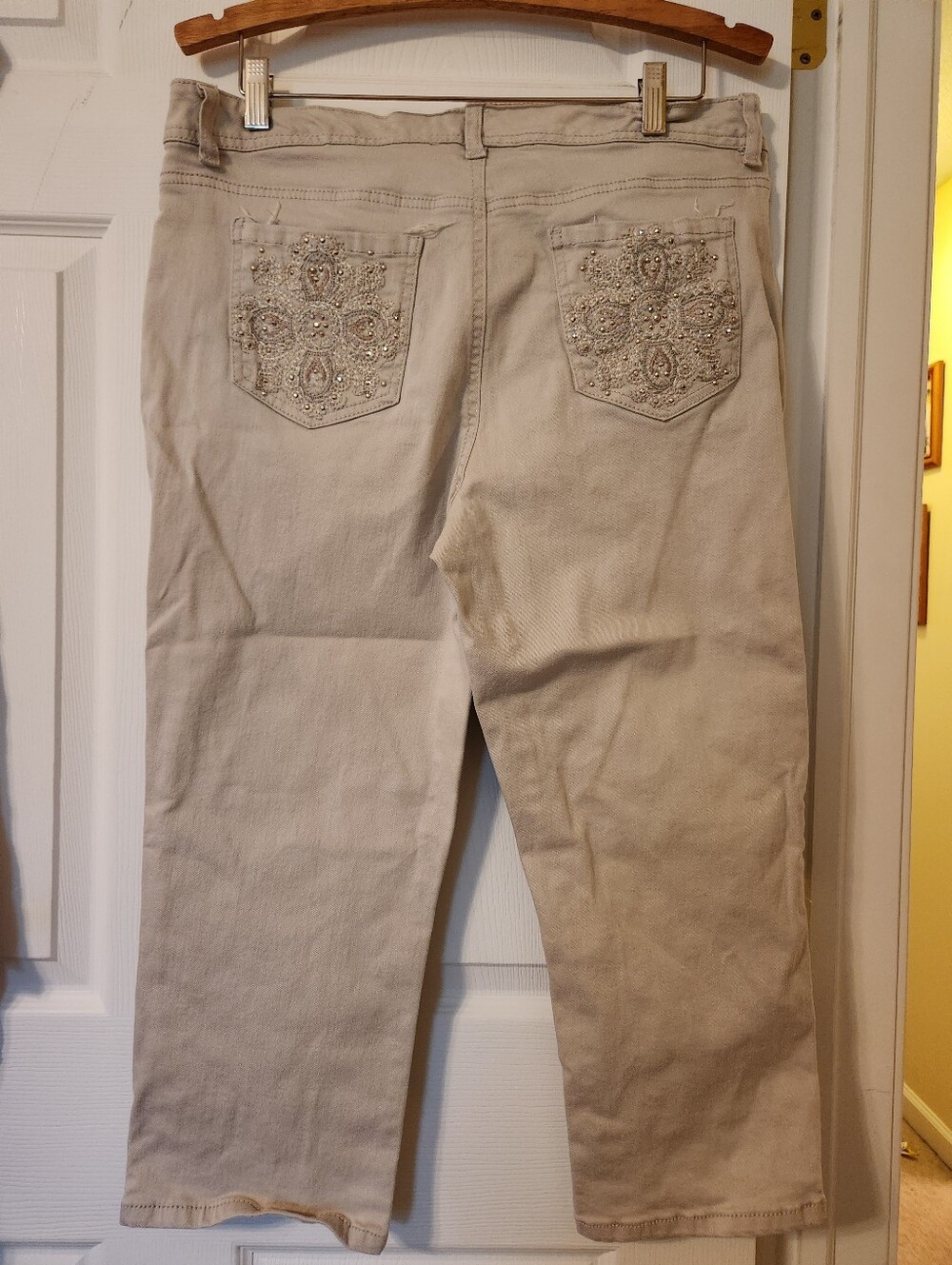 Nine West Light Beige Jeans, sz 14